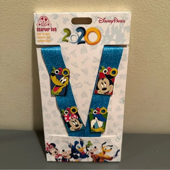 Disney Parks 2020 Starter Pin Set Mickey Minnie Pluto and Donald Duck - Picture 1 of 2